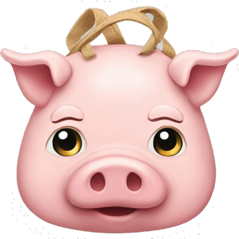 A pig bag emoji