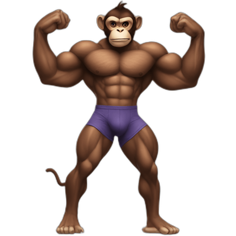 Monkey Bodybuilder emoji