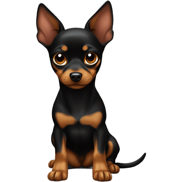 Black & tan min pin emoji