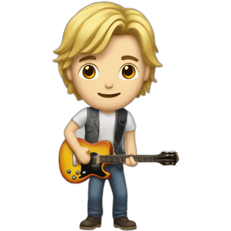 Kurt cobbain playing guitar emoji