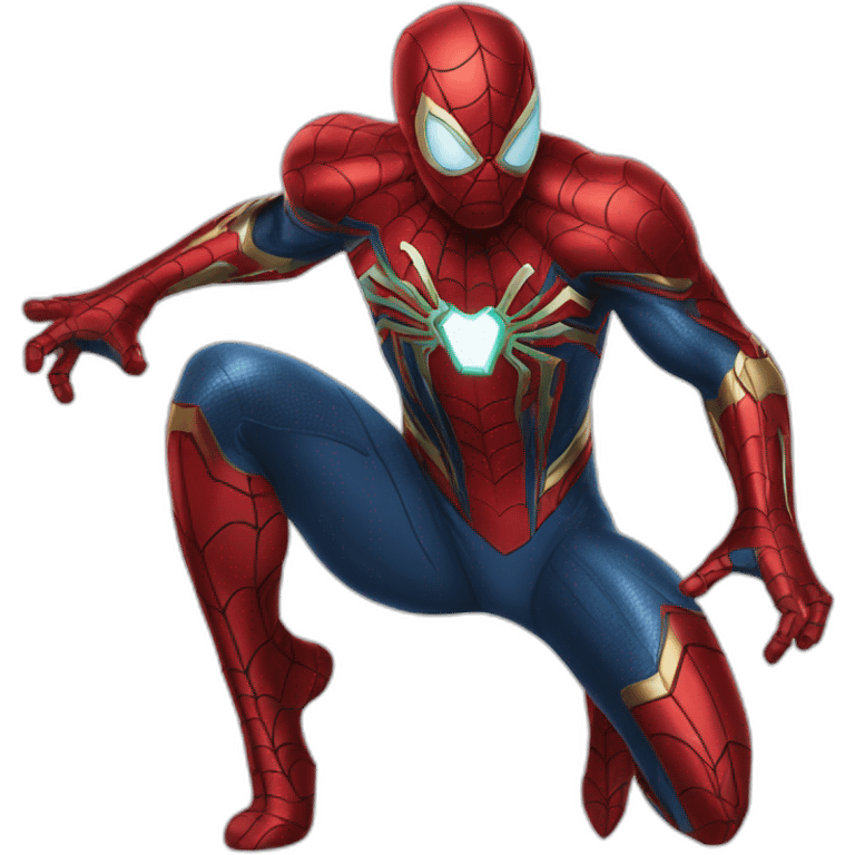 spider man iron man fusionné emoji