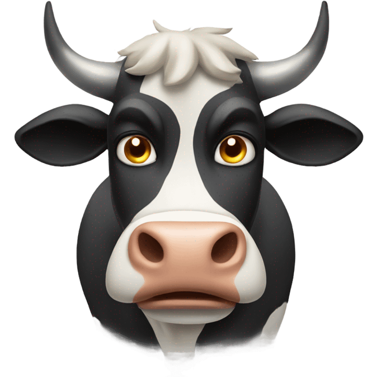 Angry cow emoji