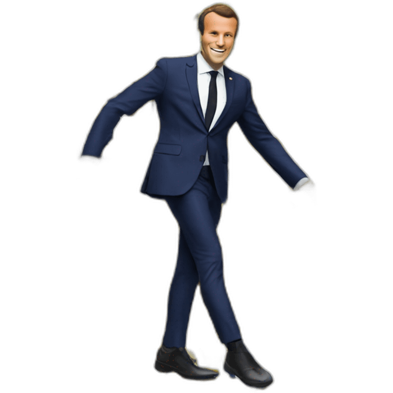 macron qui danse le logobi emoji