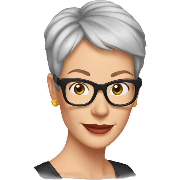 jamie lee curtis cartoon wearing tee emoji