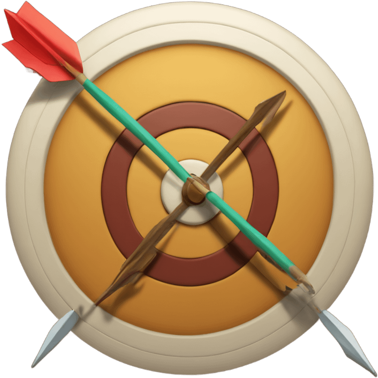 Arrow hittingthe bullseye emoji