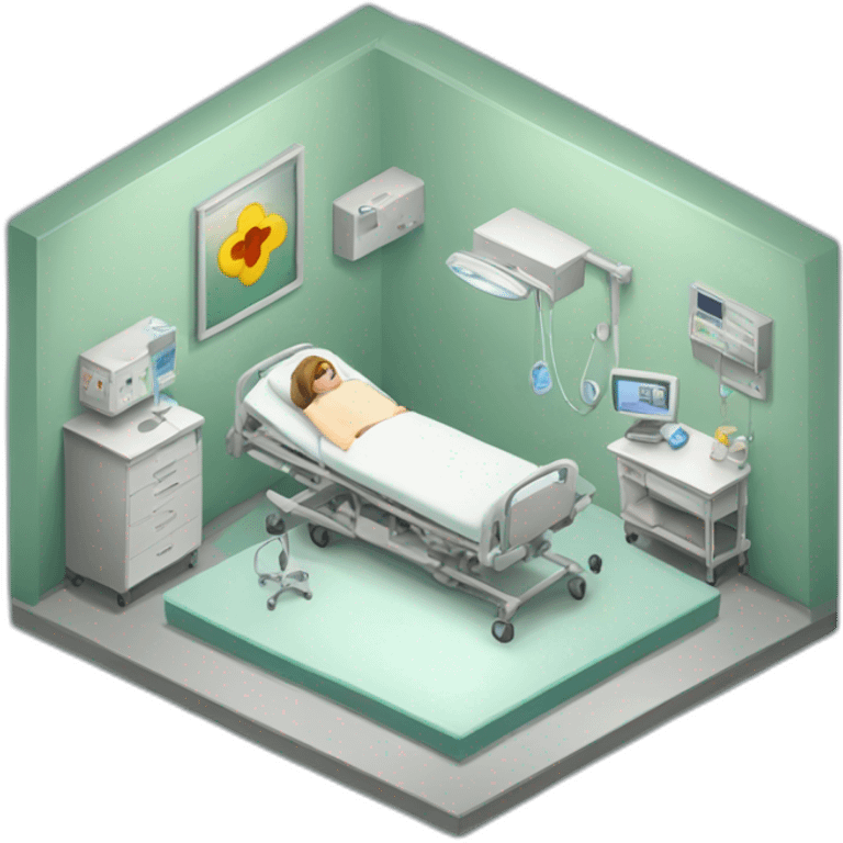 hospital room emoji