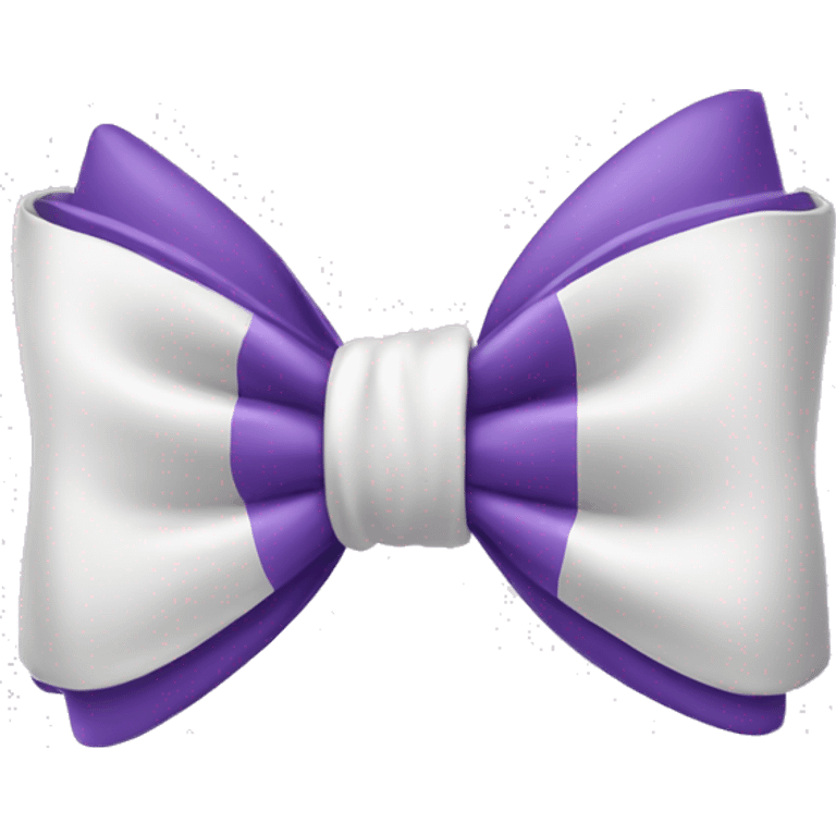 Purple and white bow emoji