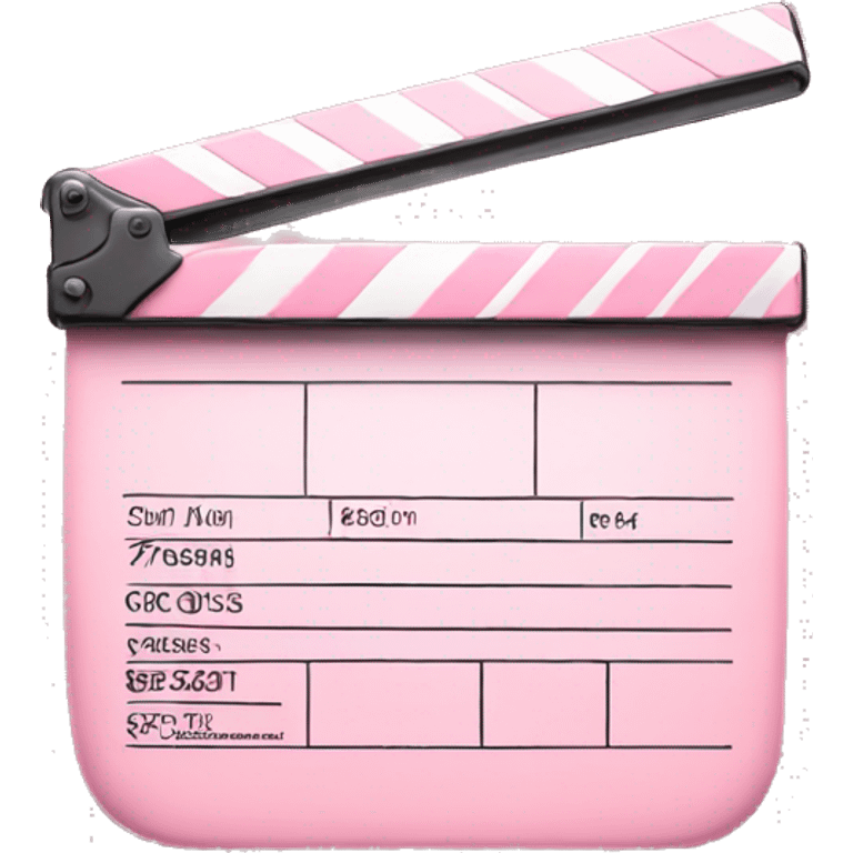 Light pink movie clapper emoji