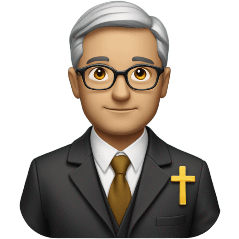 A professor CEO who is also a Catholic deacon emoji