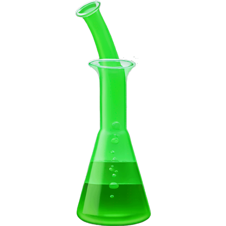  Green beaker bong emoji