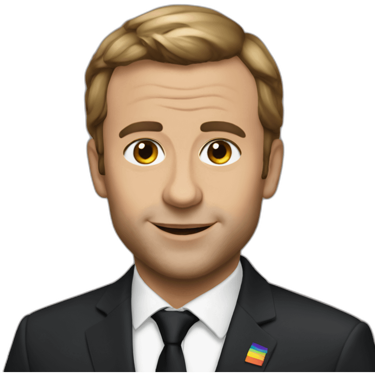 Queer Macron emoji