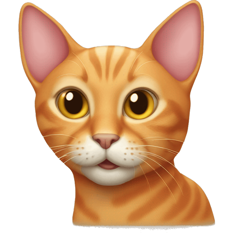 Long eared orange cat  emoji