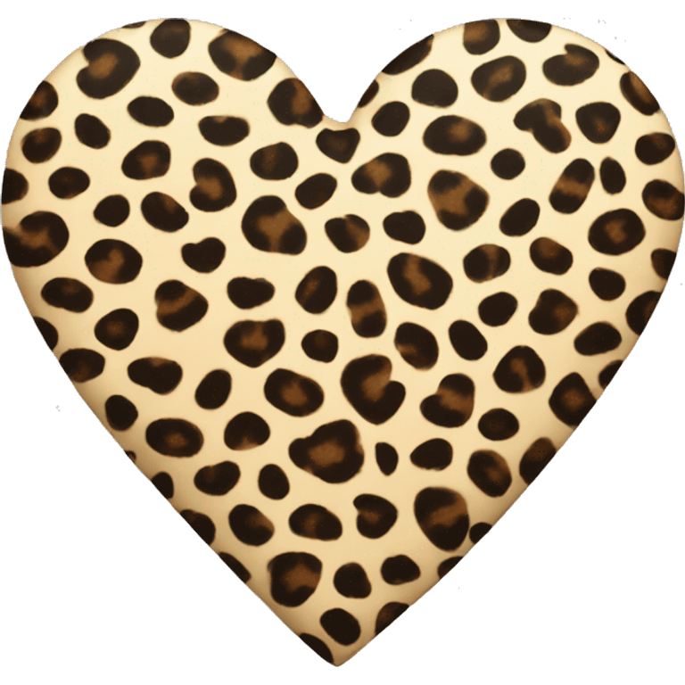 Heart with leopard pattern emoji