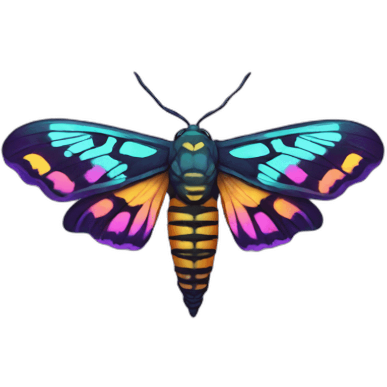 psychedelic-colorful-deaths-head-hawkmoth emoji