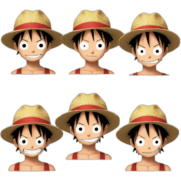 Monkey d luffy one Piece emoji