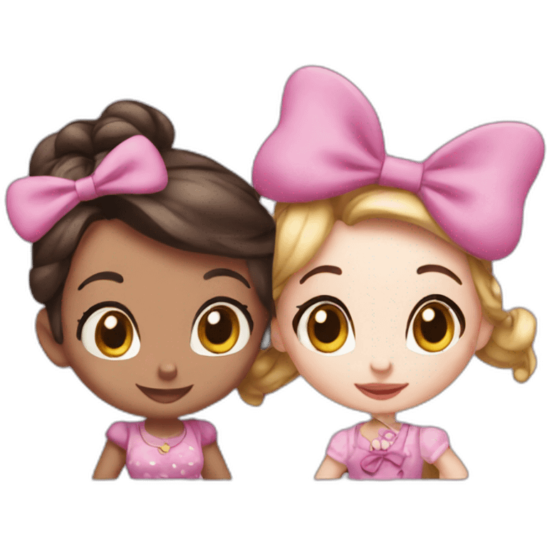 Minnie et Kitty emoji