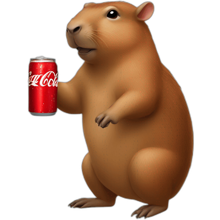 Capibara new year coca cola emoji