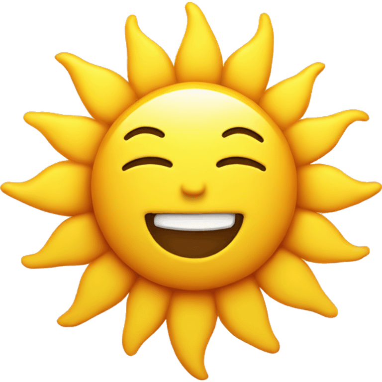 sun with smile emoji