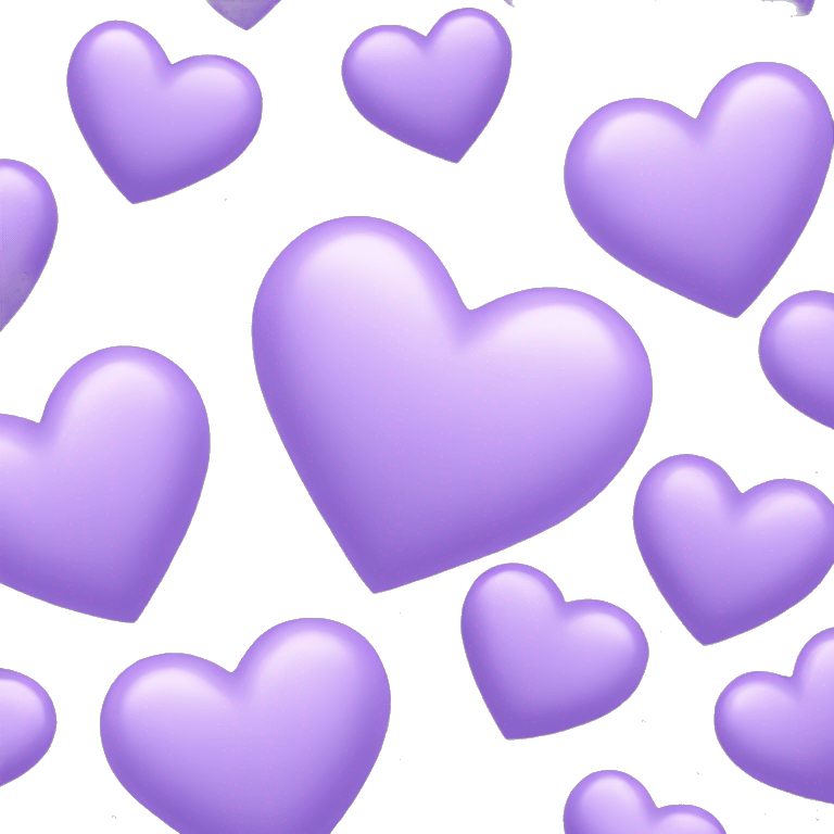 Lilac heart emoji