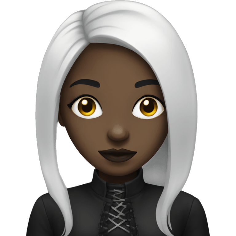 Goth black girl  emoji