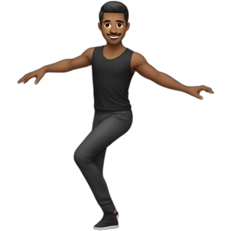 male modern dancer emoji