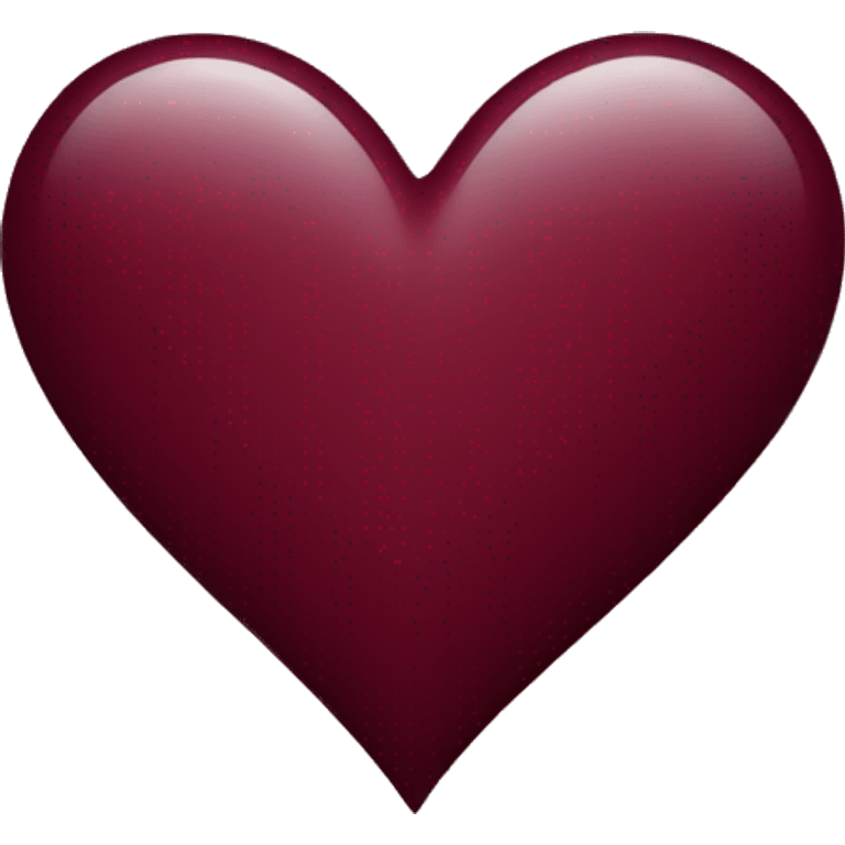 Burgundy heart  emoji