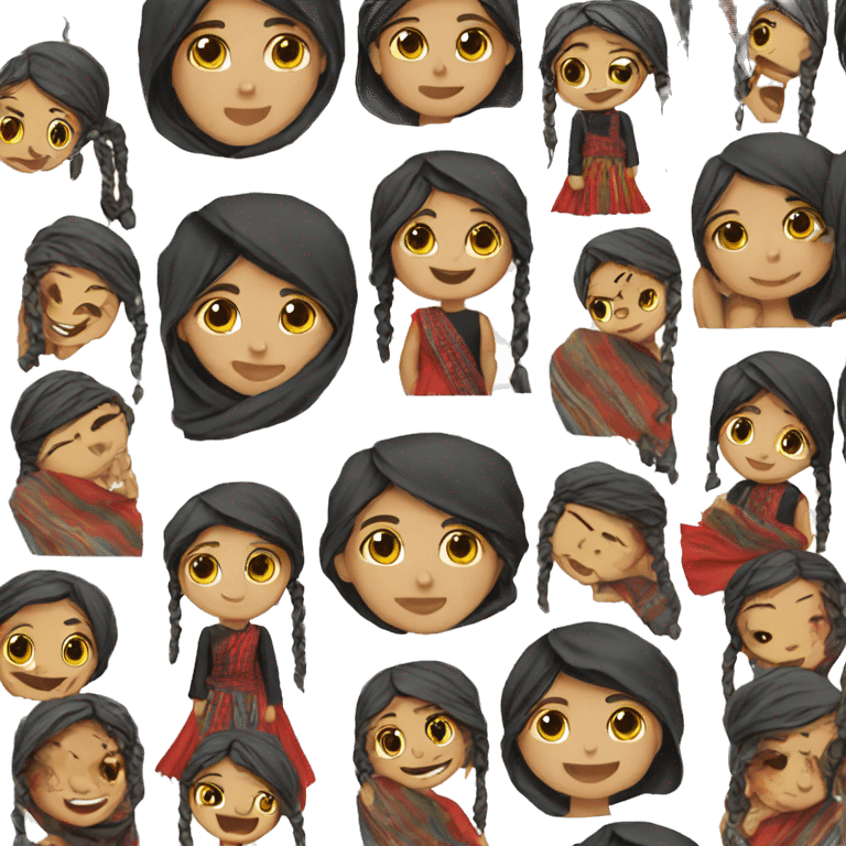 Afghan girls is Afghan dresses emoji