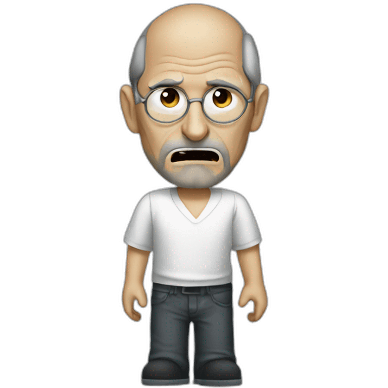 steve jobs as zombie emoji