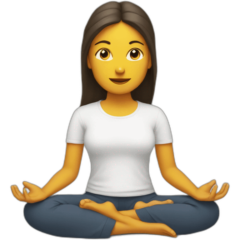 meditation emoji