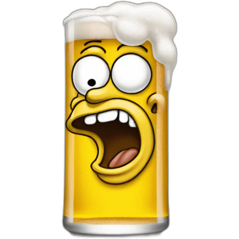 Homer simpson beer emoji