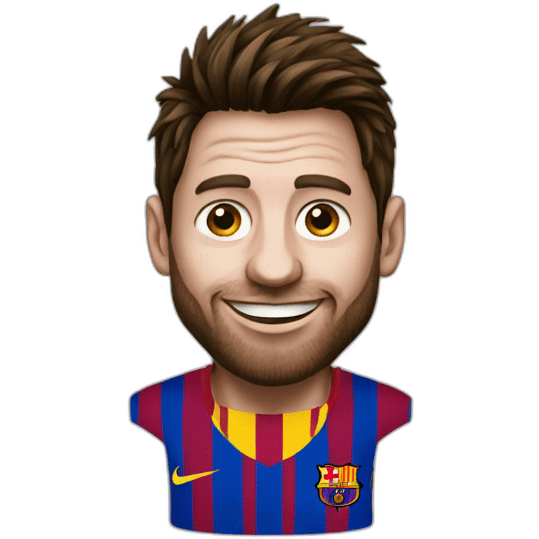 Messi clown emoji