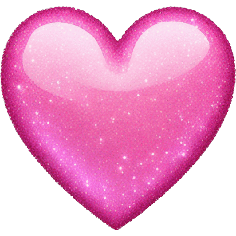 Pink sparkly heart emoji