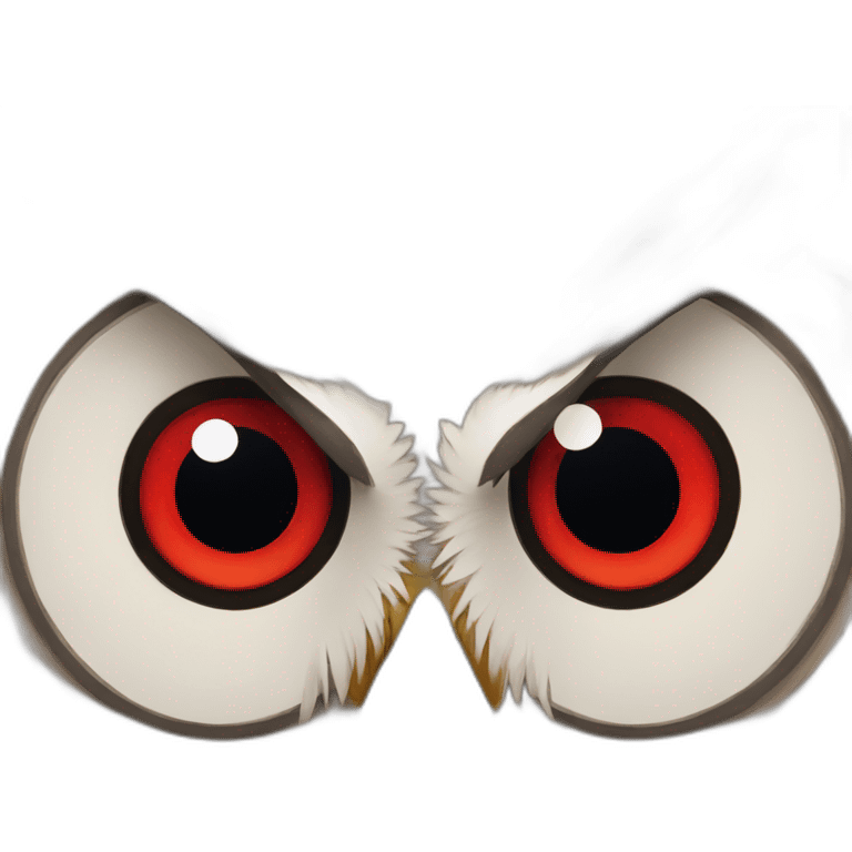 red eye owl emoji