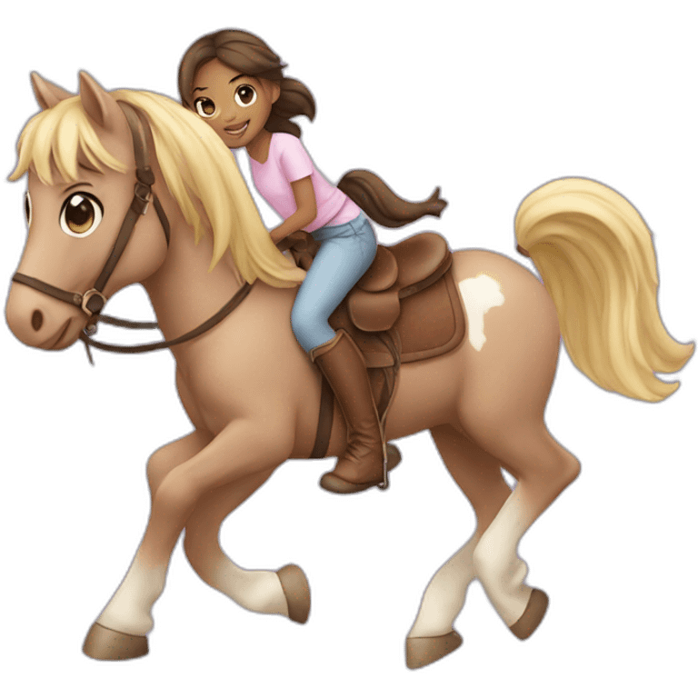 cute girl on a horse emoji