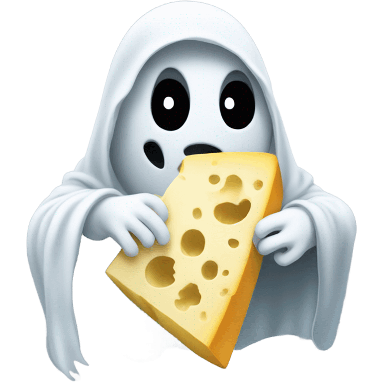 Ghost with cheese emoji