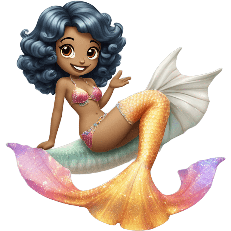 Betty Boop mermaid  emoji