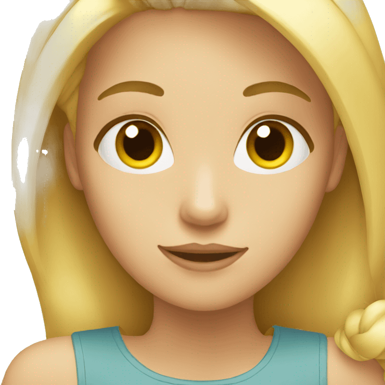 Blonde girl  emoji