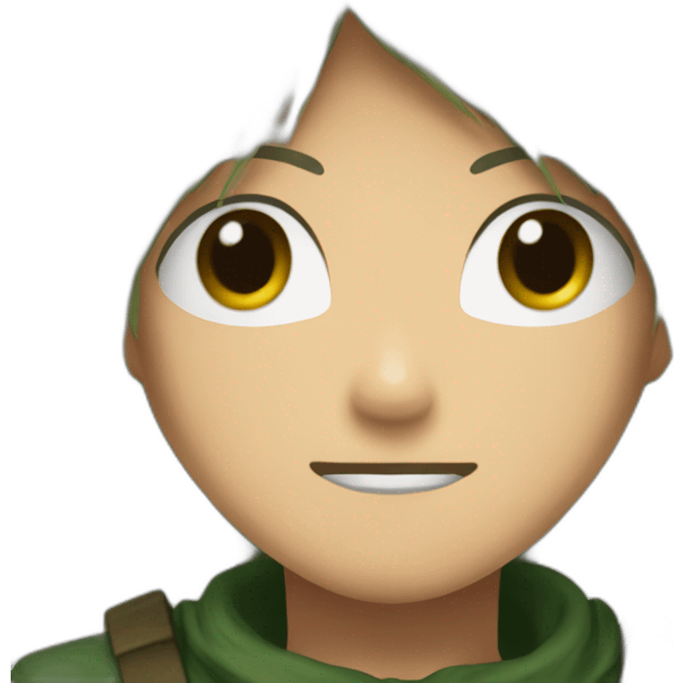 The Attack Titan wears forest-green clothes emoji