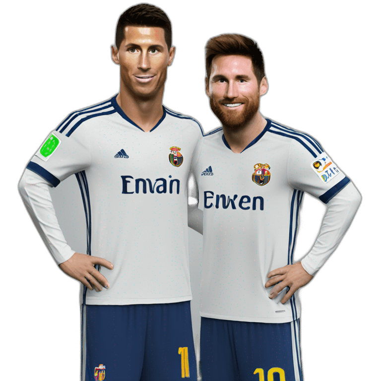 Ronaldo + messi emoji