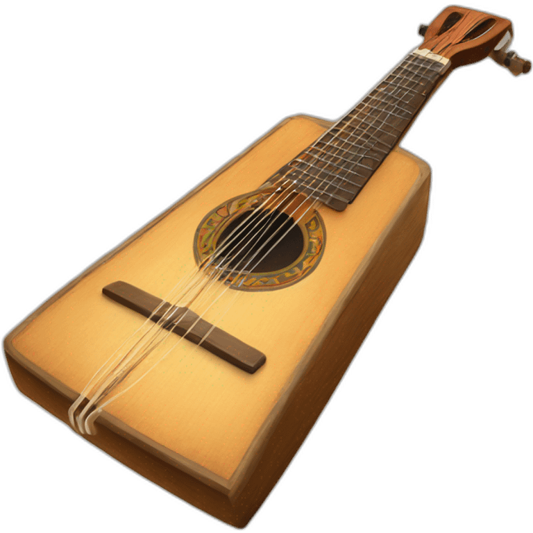 russian Folk Instrument Balalaika 3 string instead emoji