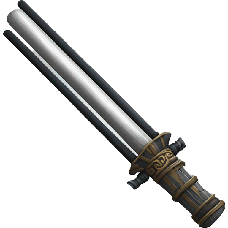 Lightsaber and Elder Wand crossed emoji