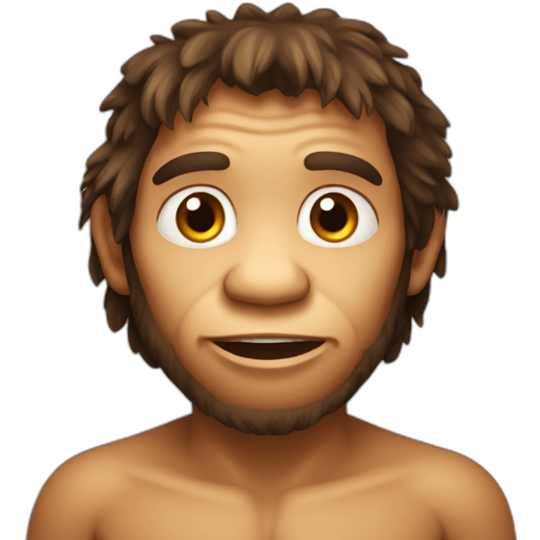 cute neanderthal emoji