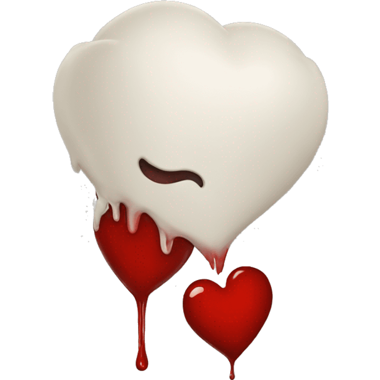 bleeding red heart emoji