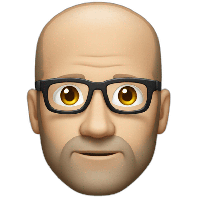 Cooler computer nerd lok like jason statham emoji