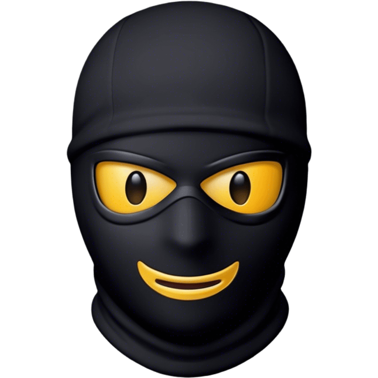 Ski mask no face emoji