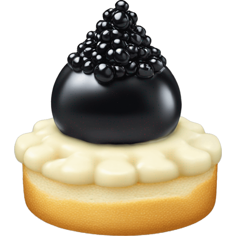 caviar with cream chesse emoji