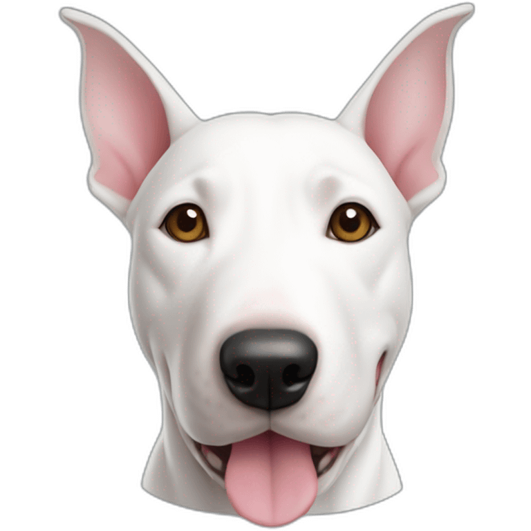 Bull-terrier avec une capuche emoji