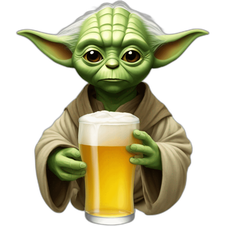 Yoda drink bier emoji