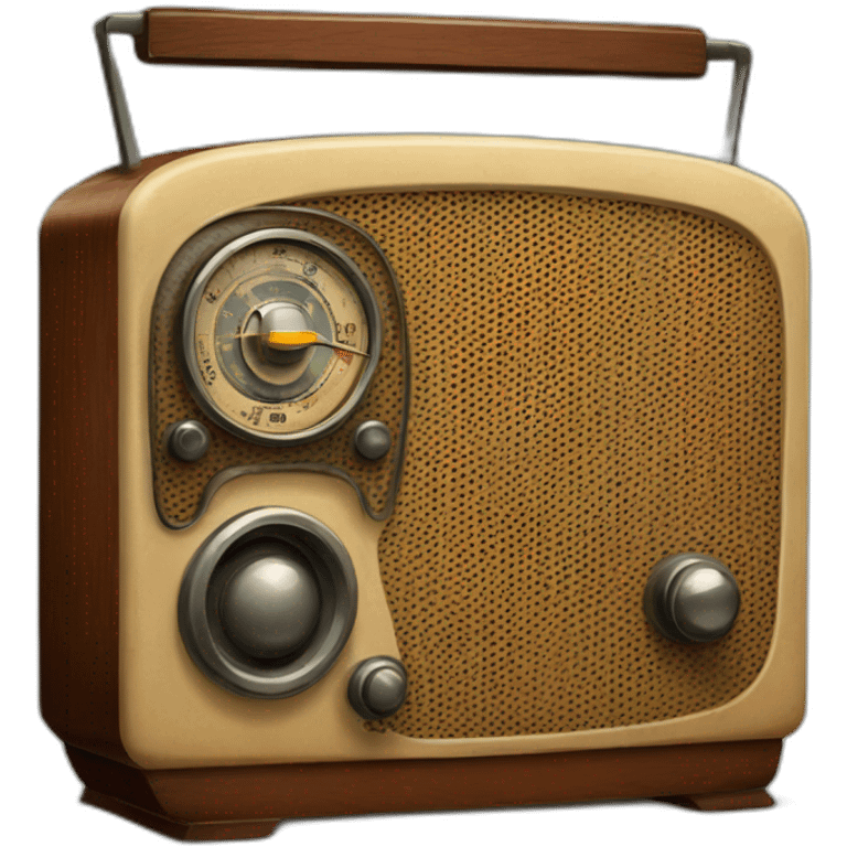 cartoon vintage 1930 radio emoji