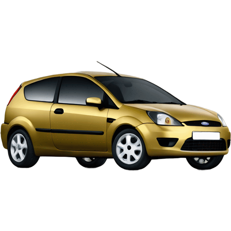 Ford fiesta from 2004, gold color emoji